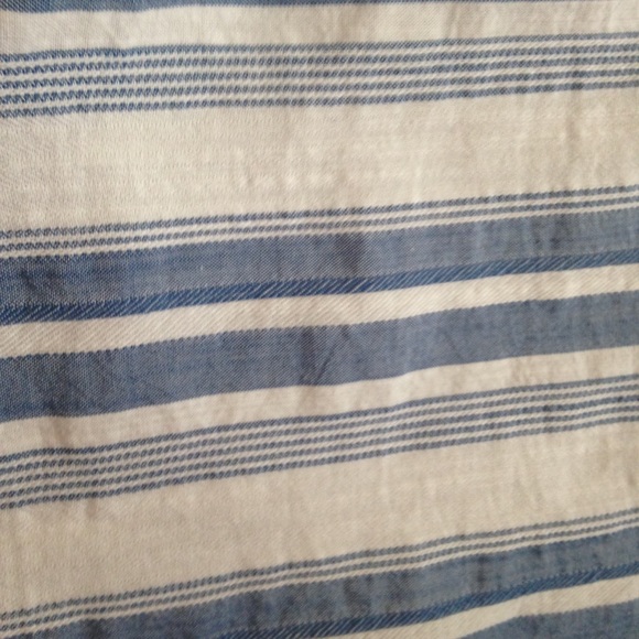 A New Day Blue and White Striped Button Down Shirt - Picture 7 of 9